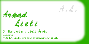 arpad lieli business card