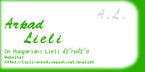 arpad lieli business card